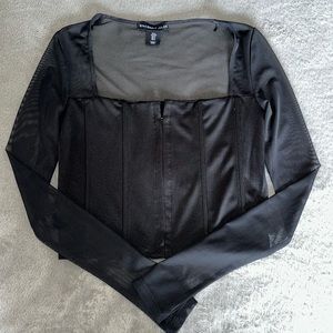 Corset Style Long Sleeve